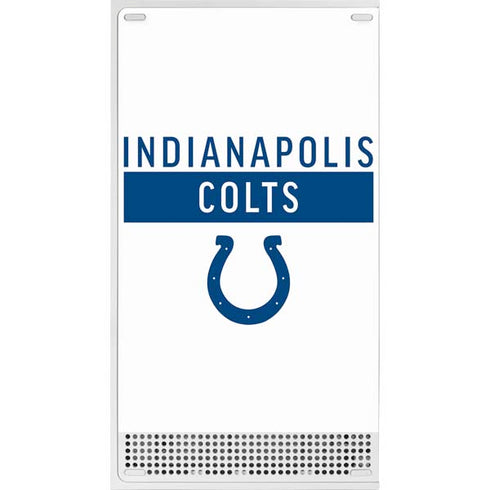 NFL Indianapolis Colts White Performance Series Xbox Series S Console Skin